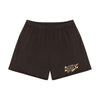 Apteka24x7 Logo Brown Mesh Shorts