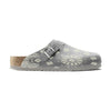 GREY PAISLEY CLOGS