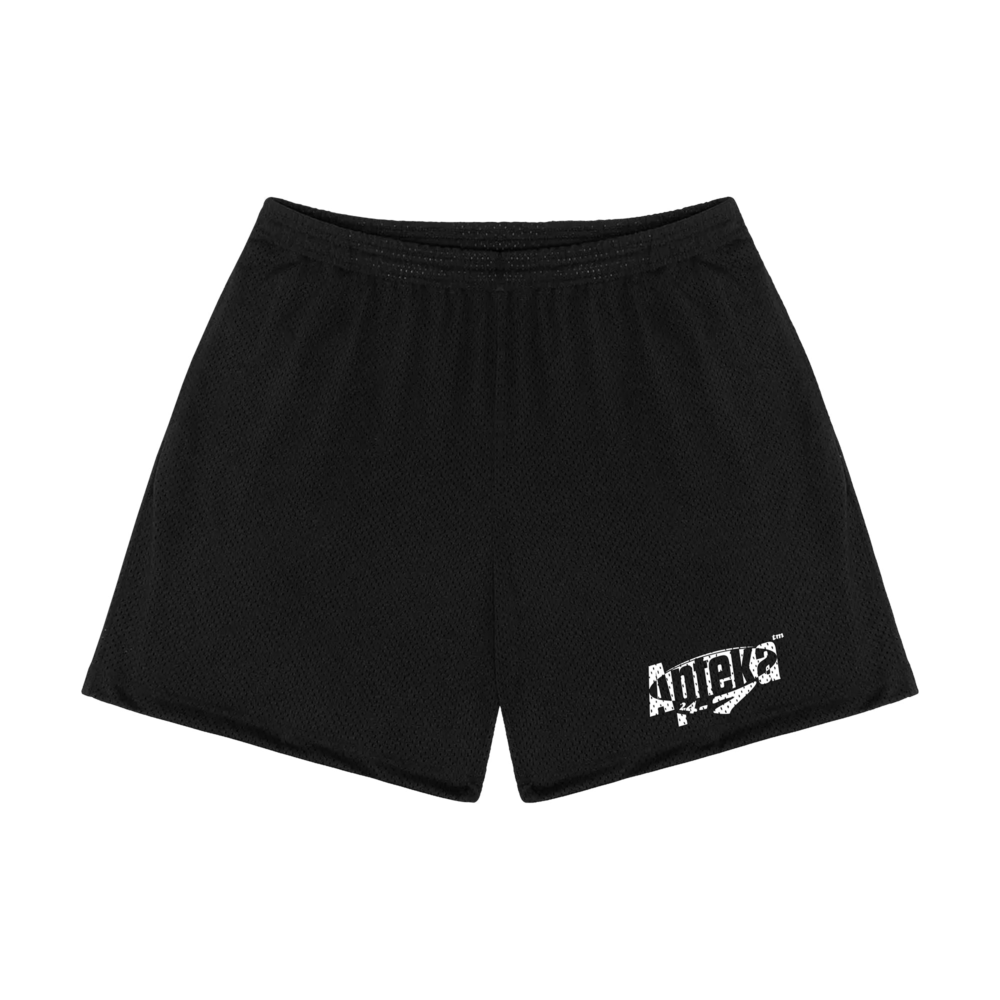 Apteka24x7 Logo Black Mesh Shorts