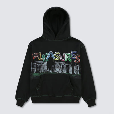 PLEASURES STONEHENGE HOODIE (BLACK)